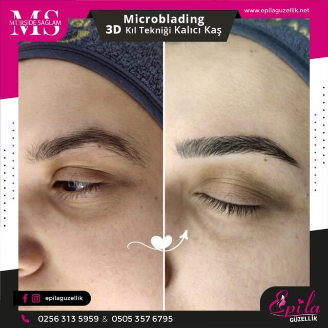 Nazilli - Microblading 3D Kıl Tekniği Kalıcı Kaş Kontürü