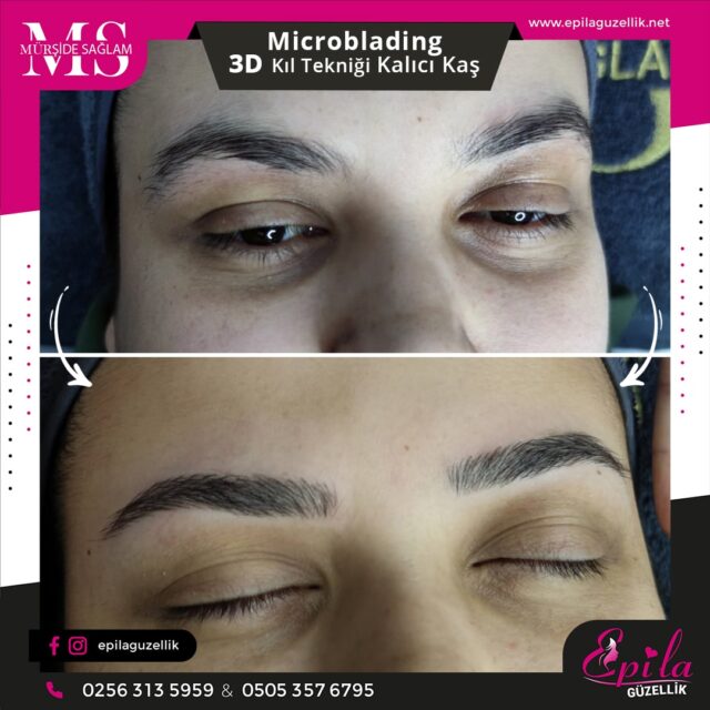 Nazilli - Microblading 3D Kıl Tekniği Kalıcı Kaş Kontürü