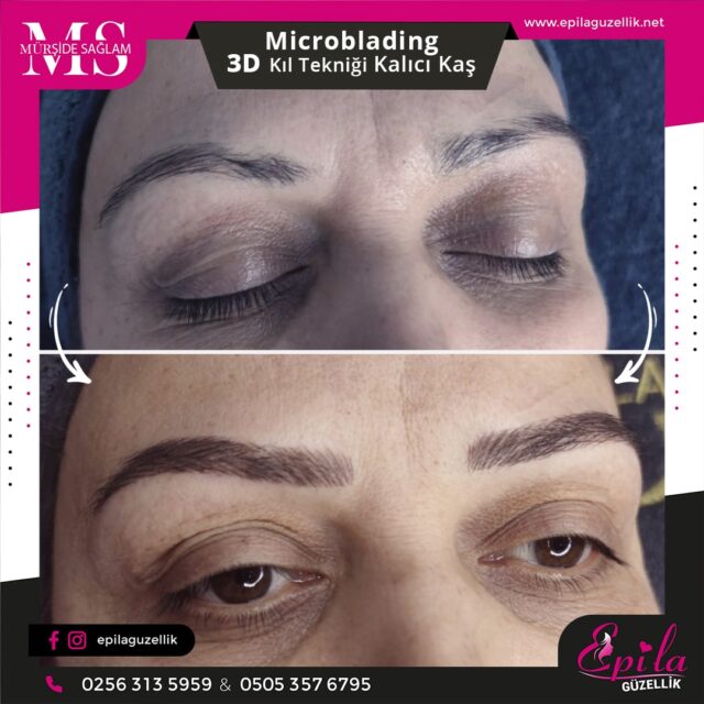 Nazilli - Microblading 3D Kıl Tekniği Kalıcı Kaş Kontürü