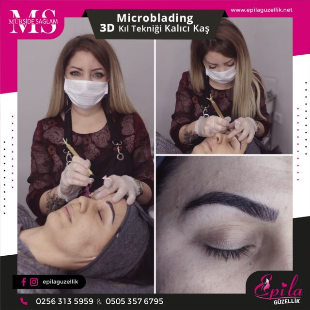 Nazilli - Microblading 3D Kıl Tekniği Kalıcı Kaş Kontürü