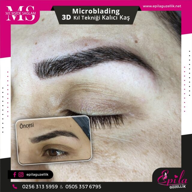 Nazilli - Microblading 3D Kıl Tekniği Kalıcı Kaş Kontürü