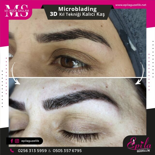 Nazilli - Microblading 3D Kıl Tekniği Kalıcı Kaş Kontürü