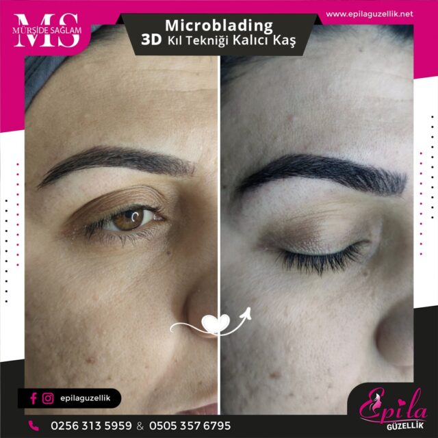 Nazilli - Microblading 3D Kıl Tekniği Kalıcı Kaş Kontürü