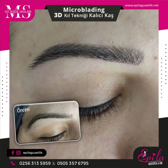 Nazilli - Microblading 3D Kıl Tekniği Kalıcı Kaş Kontürü