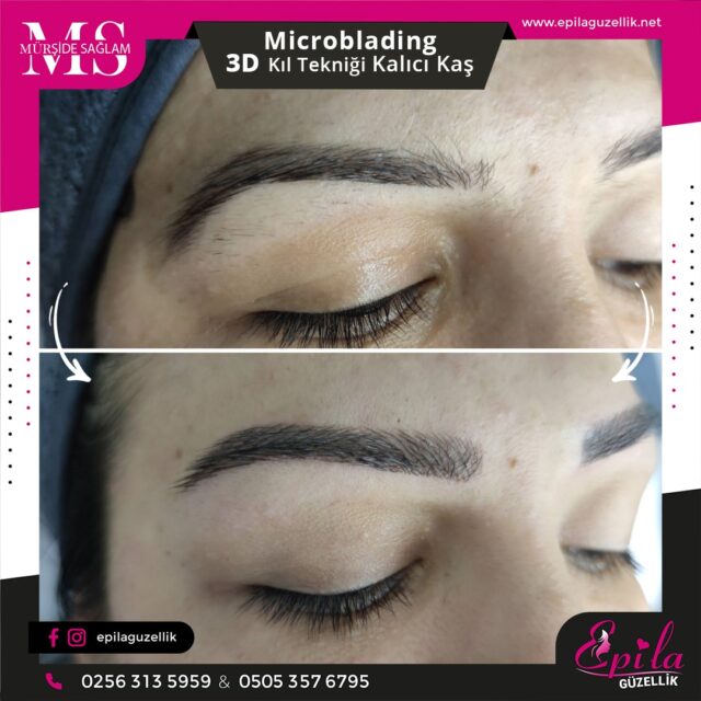 Nazilli - Microblading 3D Kıl Tekniği Kalıcı Kaş Kontürü