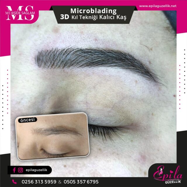 Nazilli - Microblading 3D Kıl Tekniği Kalıcı Kaş Kontürü