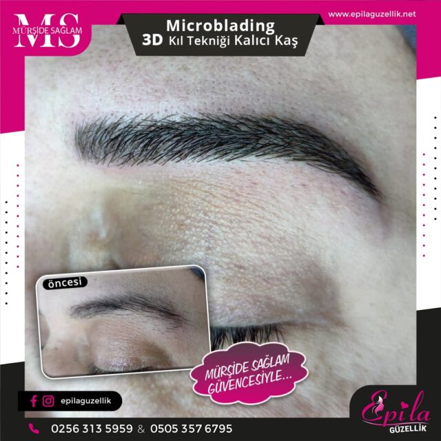 Nazilli - Microblading 3D Kıl Tekniği Kalıcı Kaş Kontürü