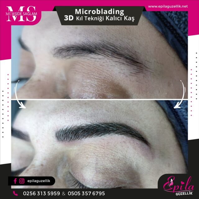 Nazilli - Microblading 3D Kıl Tekniği Kalıcı Kaş Kontürü