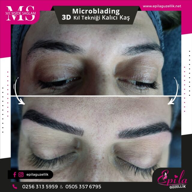 Nazilli - Microblading 3D Kıl Tekniği Kalıcı Kaş Kontürü