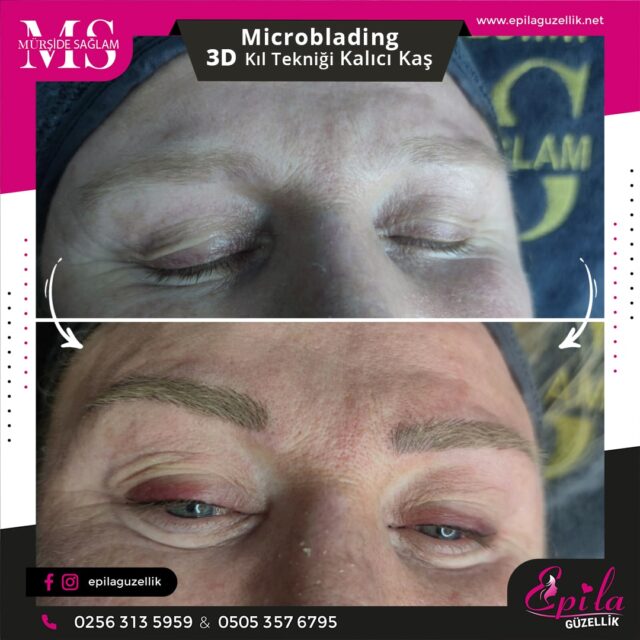 Nazilli - Microblading 3D Kıl Tekniği Kalıcı Kaş Kontürü