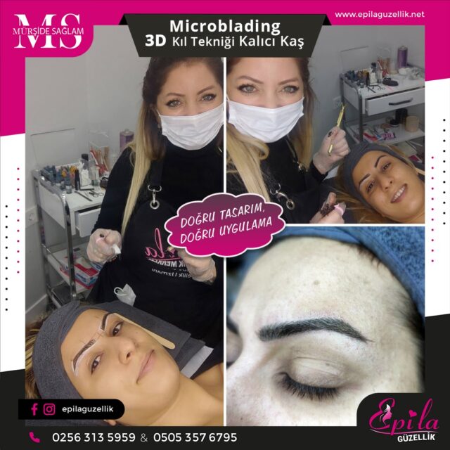 Nazilli - Microblading 3D Kıl Tekniği Kalıcı Kaş Kontürü