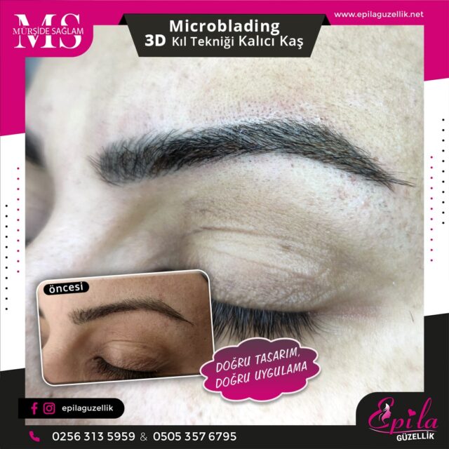 Nazilli - Microblading 3D Kıl Tekniği Kalıcı Kaş Kontürü