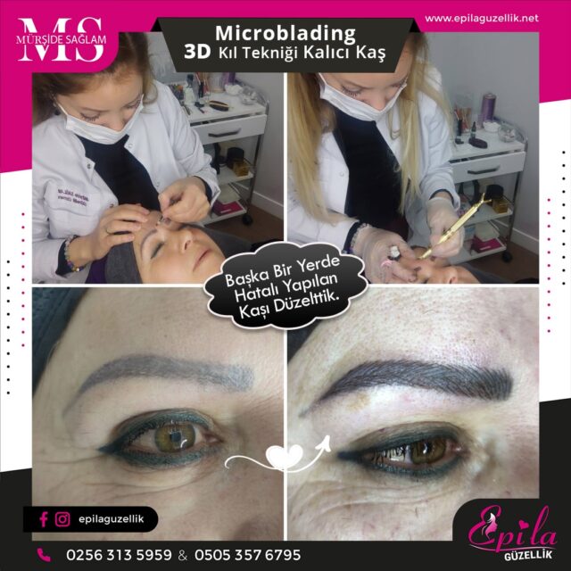 Nazilli - Microblading 3D Kıl Tekniği Kalıcı Kaş Kontürü