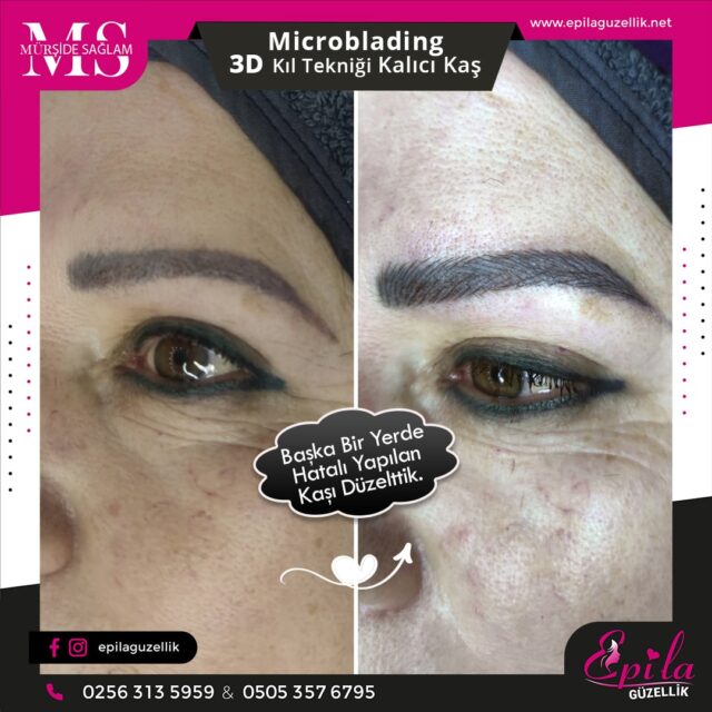 Nazilli - Microblading 3D Kıl Tekniği Kalıcı Kaş Kontürü