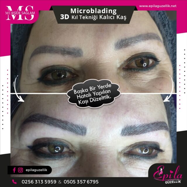 Nazilli - Microblading 3D Kıl Tekniği Kalıcı Kaş Kontürü