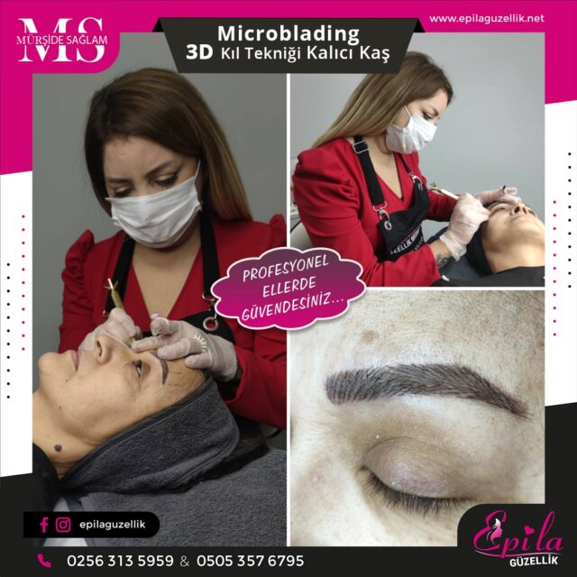 Nazilli - Microblading 3D Kıl Tekniği Kalıcı Kaş Kontürü