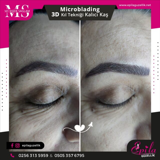 Nazilli - Microblading 3D Kıl Tekniği Kalıcı Kaş Kontürü