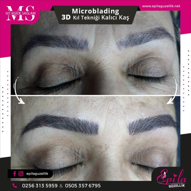 Nazilli - Microblading 3D Kıl Tekniği Kalıcı Kaş Kontürü