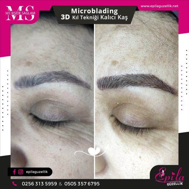 Nazilli - Microblading 3D Kıl Tekniği Kalıcı Kaş Kontürü