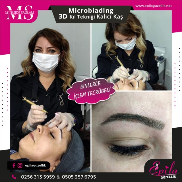 Nazilli - Microblading 3D Kıl Tekniği Kalıcı Kaş Kontürü