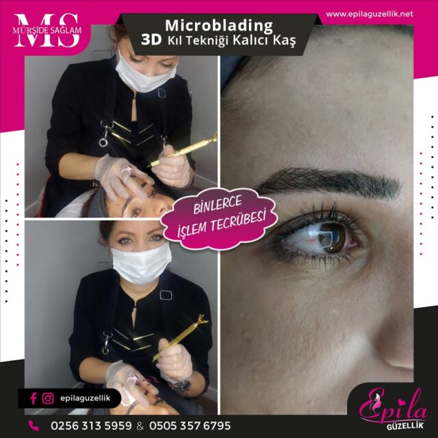 Nazilli - Microblading 3D Kıl Tekniği Kalıcı Kaş Kontürü