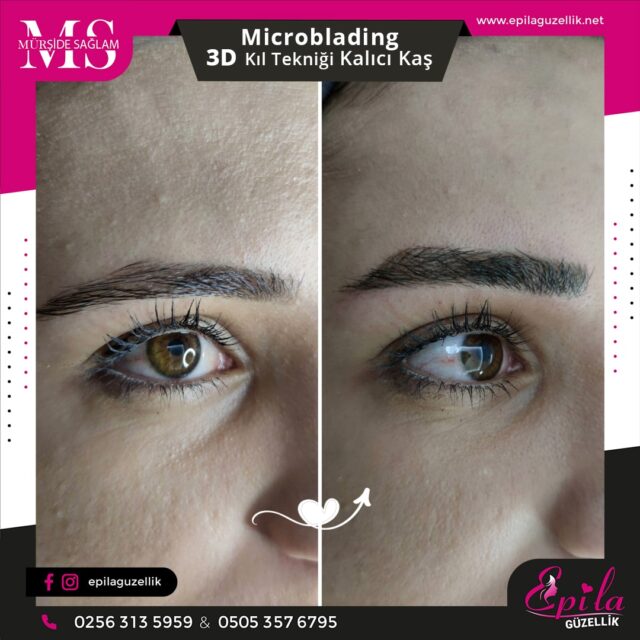 Nazilli - Microblading 3D Kıl Tekniği Kalıcı Kaş Kontürü