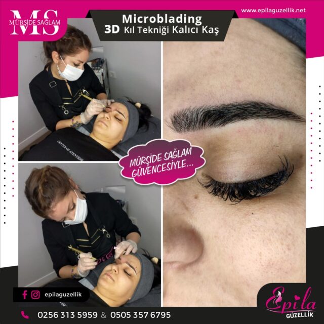 Nazilli - Microblading 3D Kıl Tekniği Kalıcı Kaş Kontürü