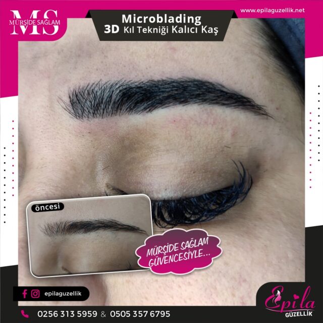 Nazilli - Microblading 3D Kıl Tekniği Kalıcı Kaş Kontürü