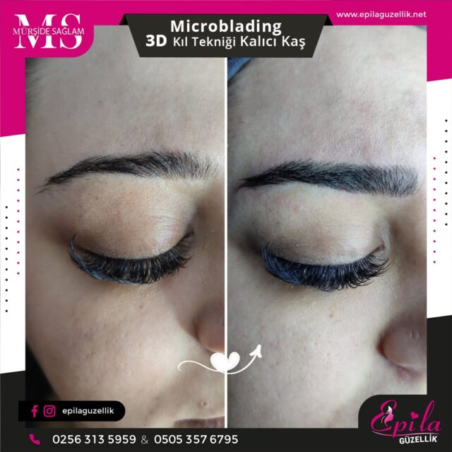 Nazilli - Microblading 3D Kıl Tekniği Kalıcı Kaş Kontürü