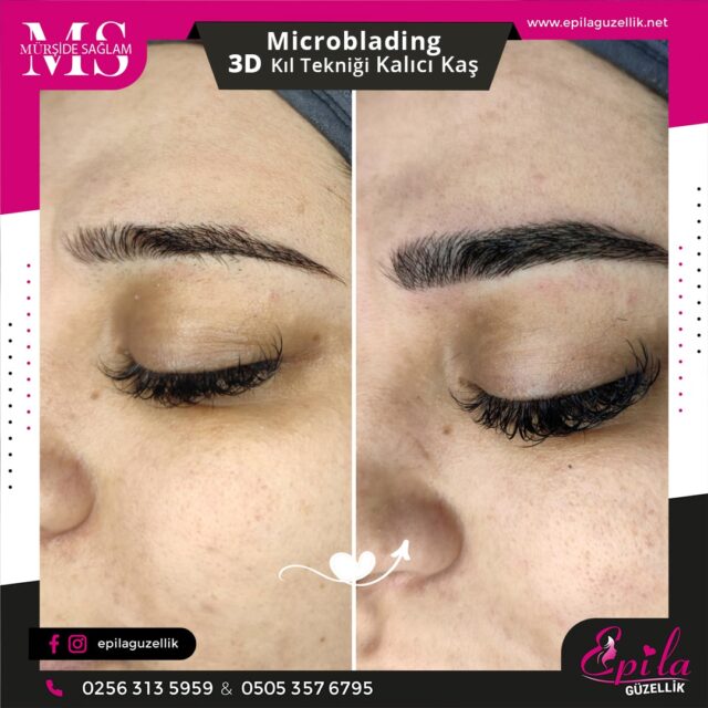 Nazilli - Microblading 3D Kıl Tekniği Kalıcı Kaş Kontürü