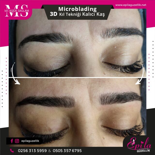 Nazilli - Microblading 3D Kıl Tekniği Kalıcı Kaş Kontürü