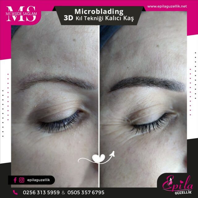 Nazilli - Microblading 3D Kıl Tekniği Kalıcı Kaş Kontürü