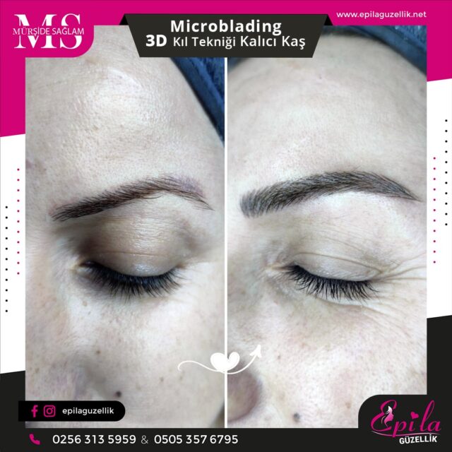 Nazilli - Microblading 3D Kıl Tekniği Kalıcı Kaş Kontürü