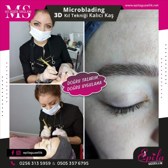 Nazilli - Microblading 3D Kıl Tekniği Kalıcı Kaş Kontürü