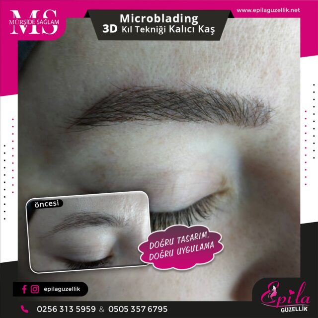 Nazilli - Microblading 3D Kıl Tekniği Kalıcı Kaş Kontürü