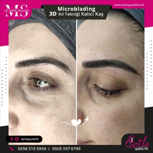 Nazilli - Microblading 3D Kıl Tekniği Kalıcı Kaş Kontürü