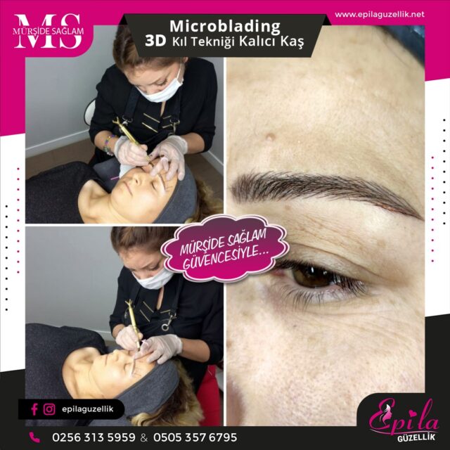 Nazilli - Microblading 3D Kıl Tekniği Kalıcı Kaş Kontürü