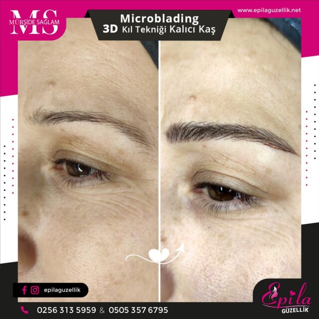 Nazilli - Microblading 3D Kıl Tekniği Kalıcı Kaş Kontürü