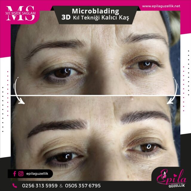 Nazilli - Microblading 3D Kıl Tekniği Kalıcı Kaş Kontürü