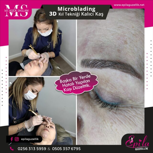 Nazilli - Microblading 3D Kıl Tekniği Kalıcı Kaş Kontürü