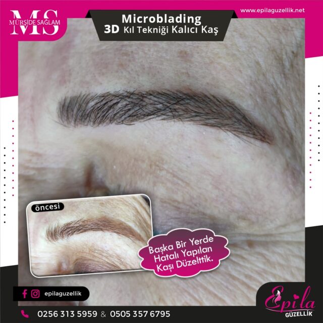 Nazilli - Microblading 3D Kıl Tekniği Kalıcı Kaş Kontürü