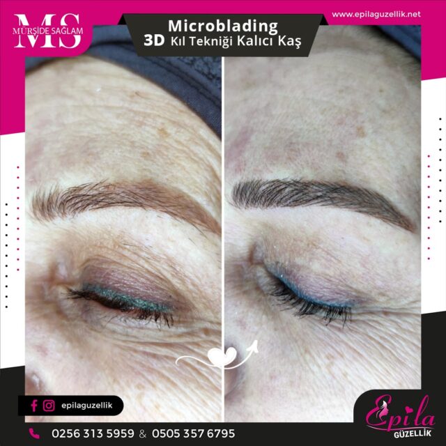 Nazilli - Microblading 3D Kıl Tekniği Kalıcı Kaş Kontürü