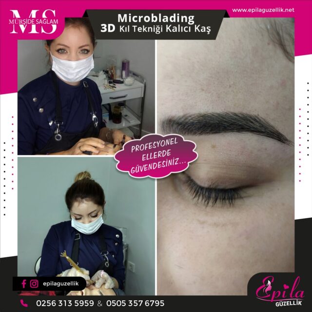 Nazilli - Microblading 3D Kıl Tekniği Kalıcı Kaş Kontürü