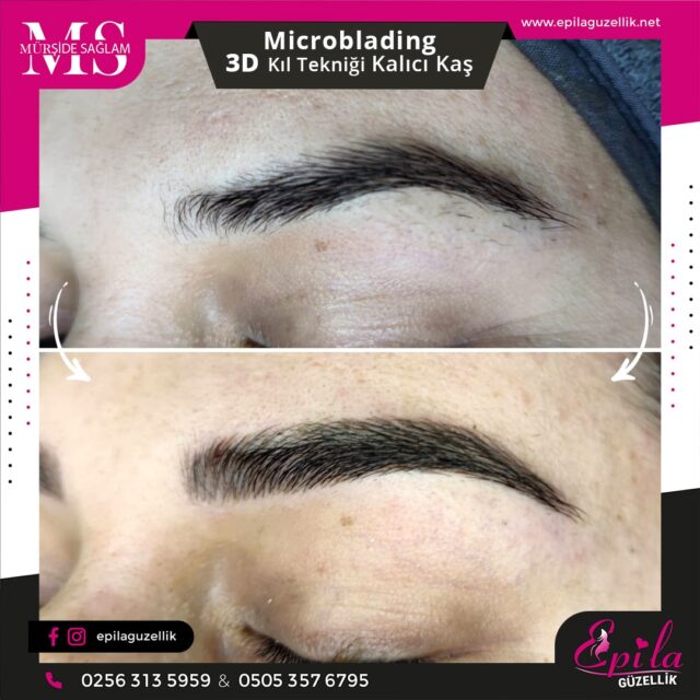 Nazilli - Microblading 3D Kıl Tekniği Kalıcı Kaş Kontürü