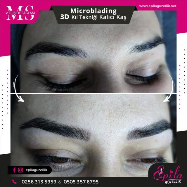 Nazilli - Microblading 3D Kıl Tekniği Kalıcı Kaş Kontürü