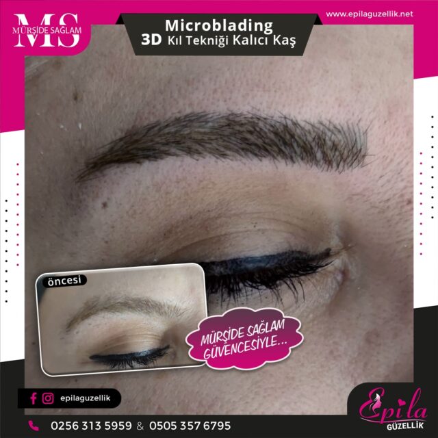 Nazilli - Microblading 3D Kıl Tekniği Kalıcı Kaş Kontürü