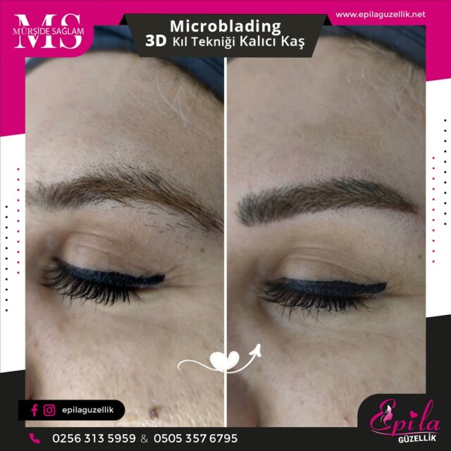 Nazilli - Microblading 3D Kıl Tekniği Kalıcı Kaş Kontürü