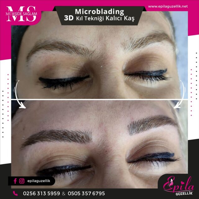 Nazilli - Microblading 3D Kıl Tekniği Kalıcı Kaş Kontürü