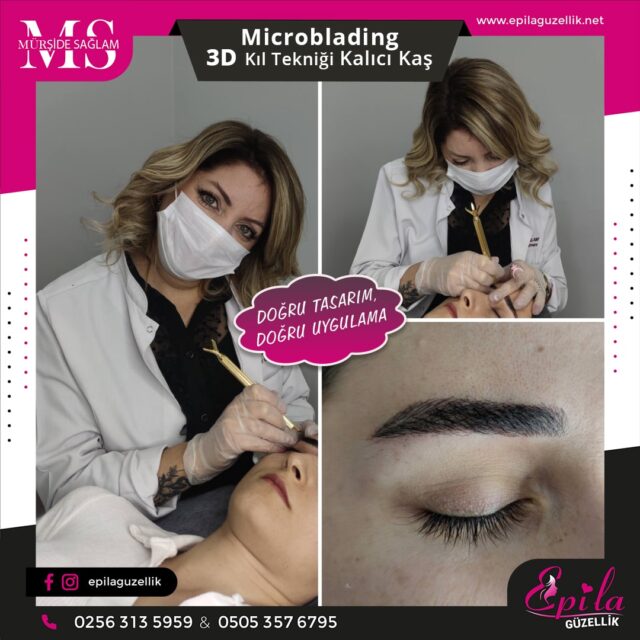 Nazilli - Microblading 3D Kıl Tekniği Kalıcı Kaş Kontürü