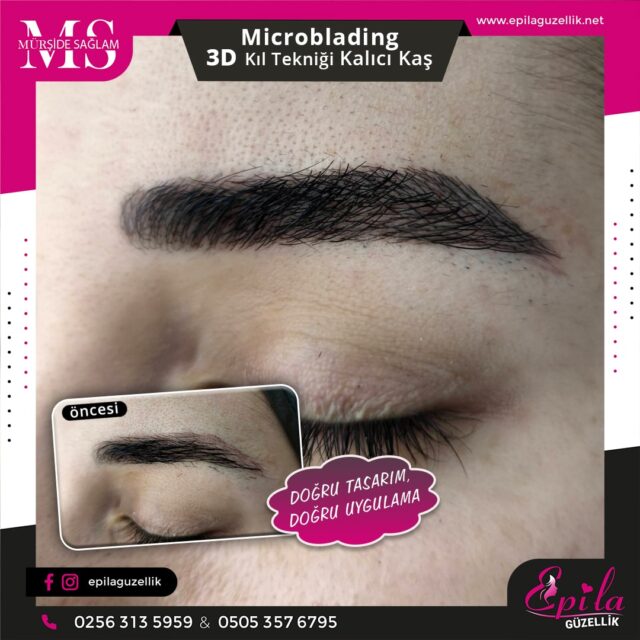 Nazilli - Microblading 3D Kıl Tekniği Kalıcı Kaş Kontürü